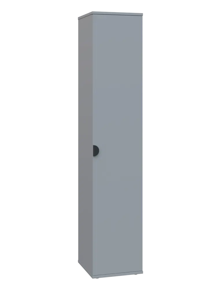 TN 5 - 3D kancelářská skříň, 1-dveřová, pravá, 1822x360x400, šedá